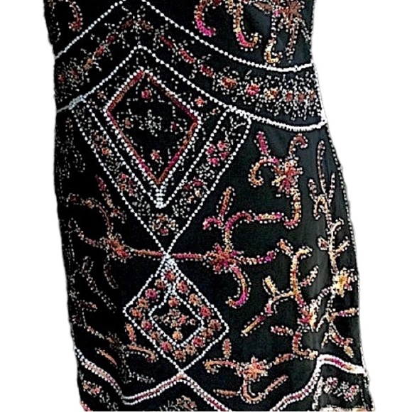 Retro Sequined Maxi Formal Gown B11 - Picture 3 of 12